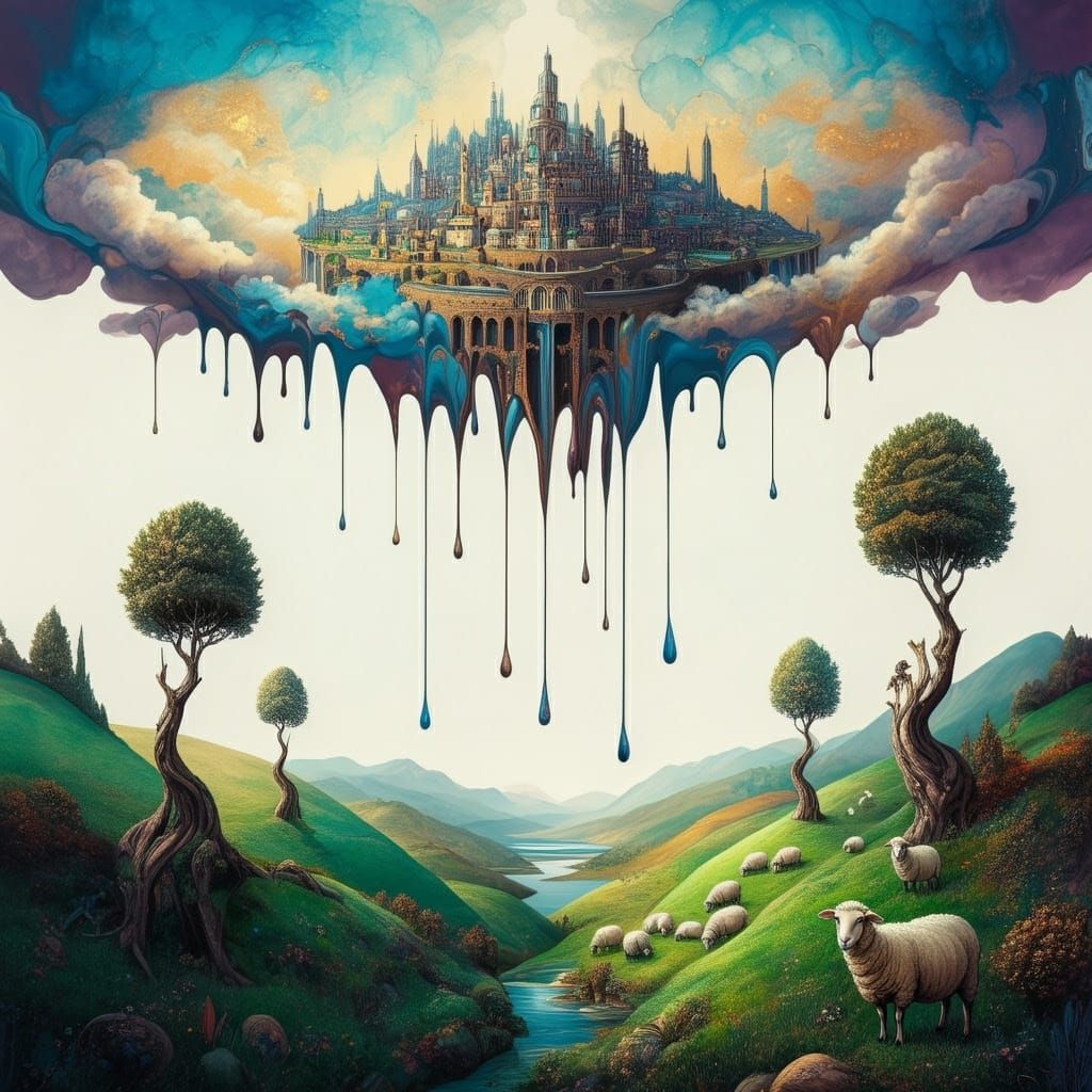 Surreal City and Country Life