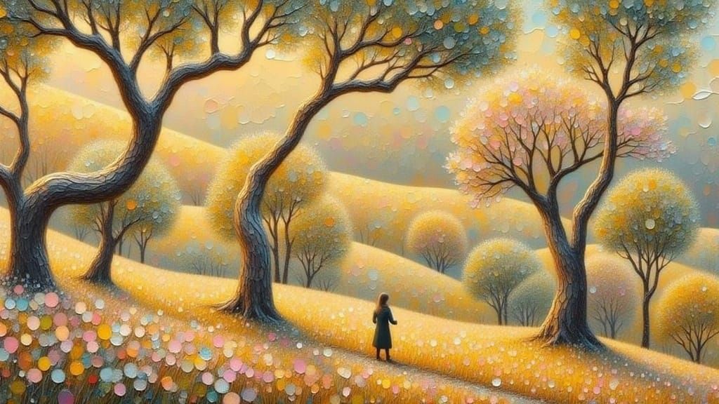 Enchanted Forest Clearing in Dreamy Surrealist Style