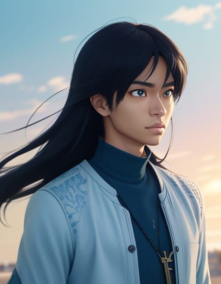 Anime Runway Walk in Makoto Shinkai Style