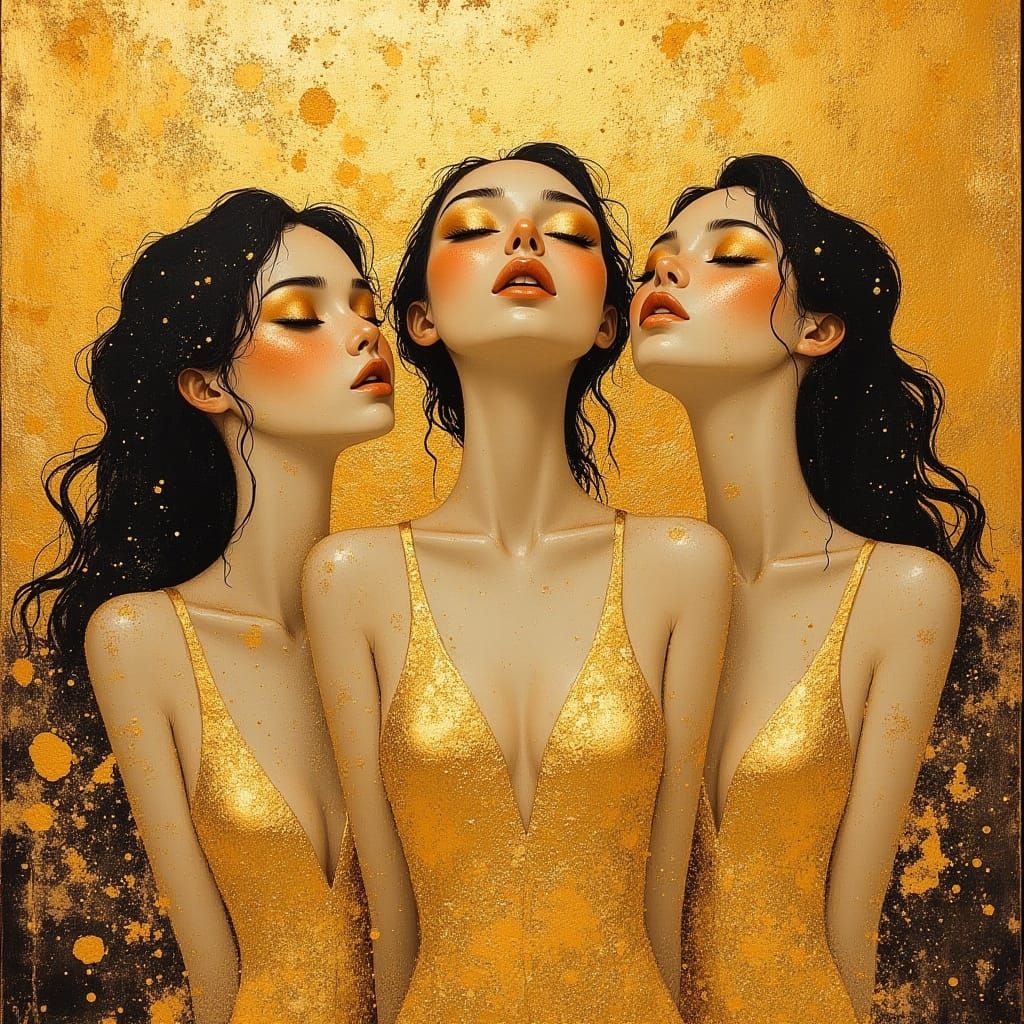 Golden Choir in Art Nouveau Style