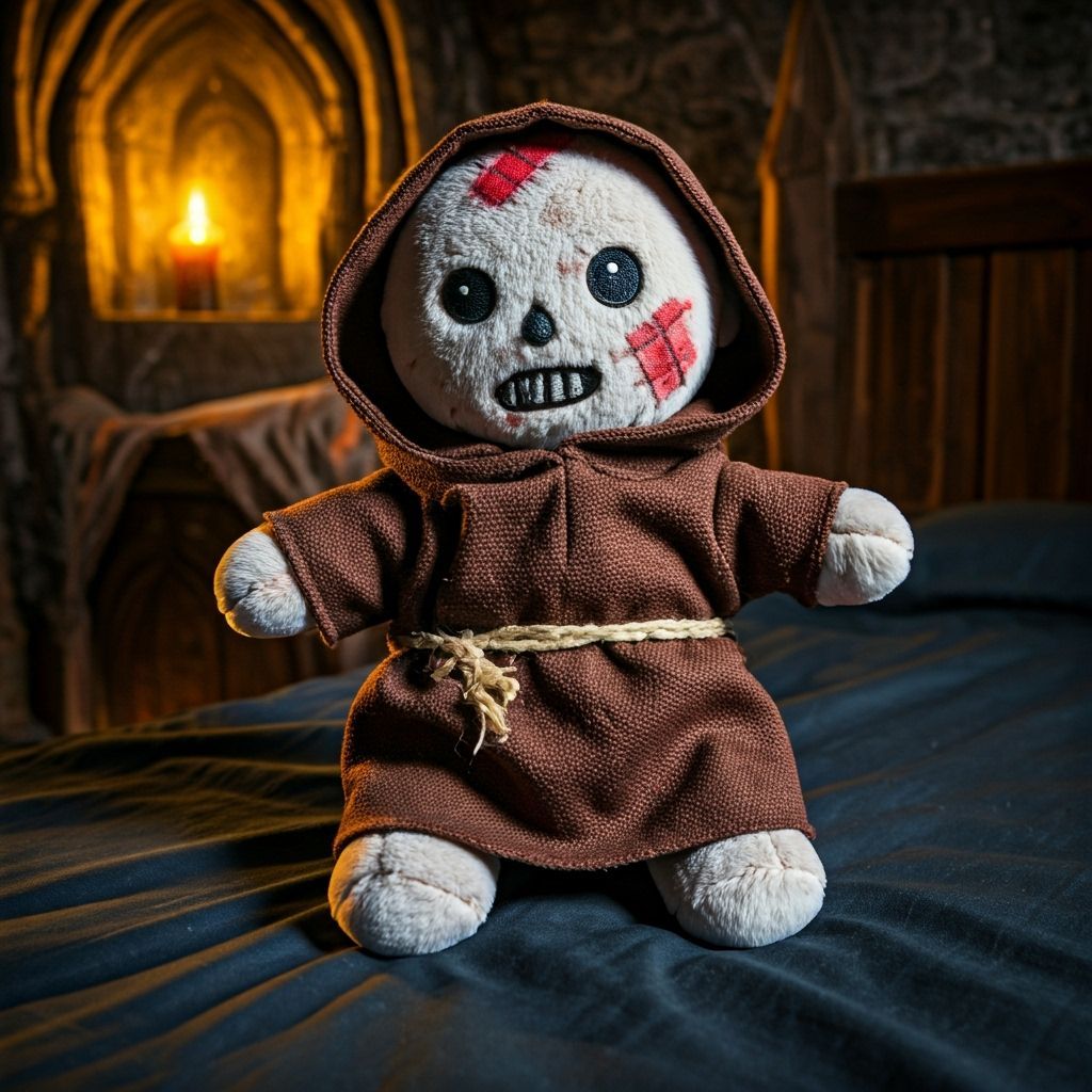 Evil Leper Monk Plushie with Sinister Aura