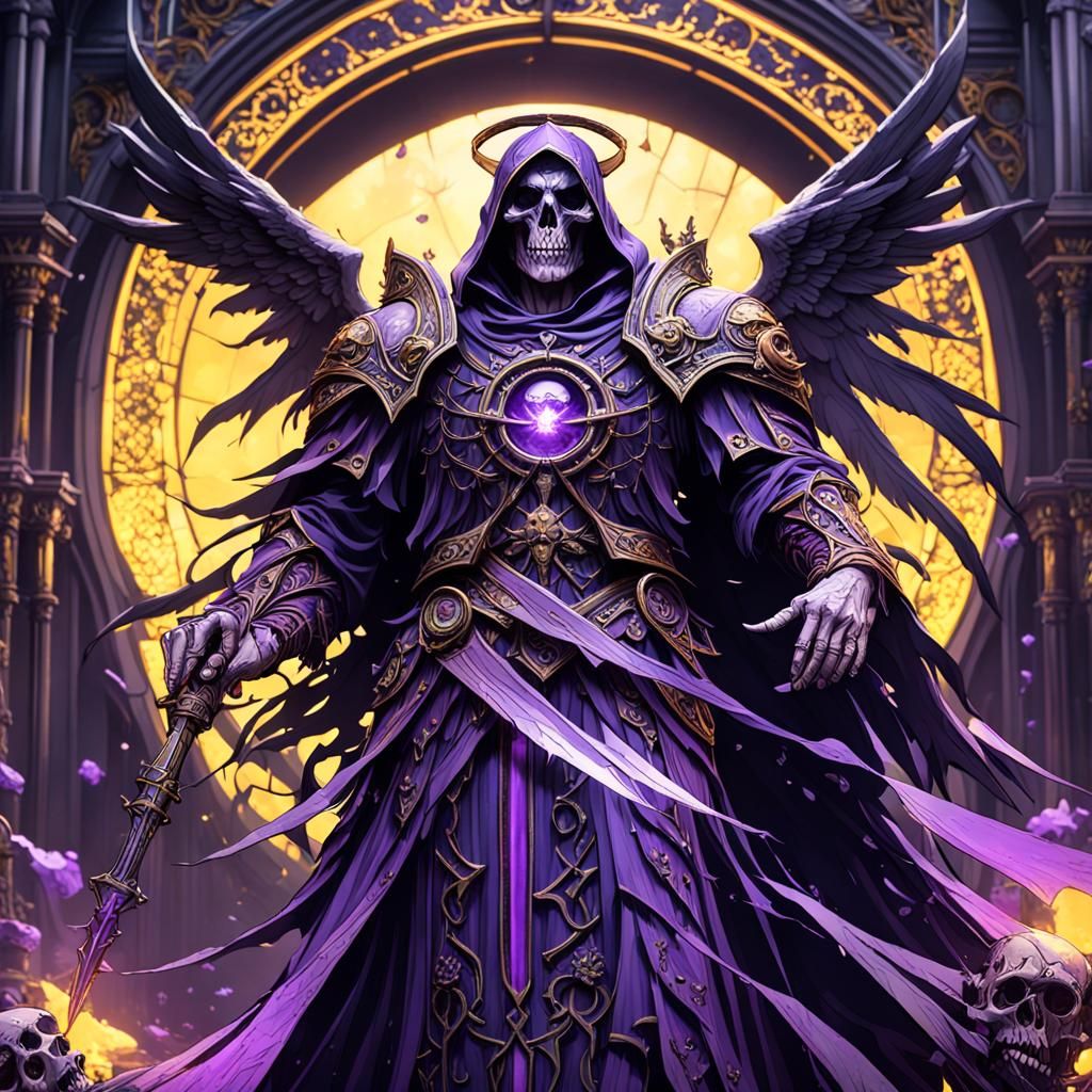 Angel of Death in Gothic Dark Fantasy Style