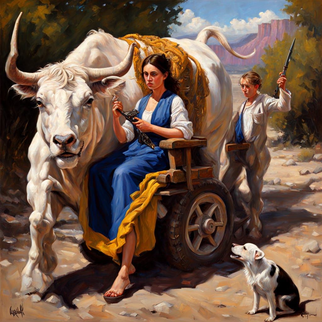 Harmonious Juxtaposition in Oil Painting Style