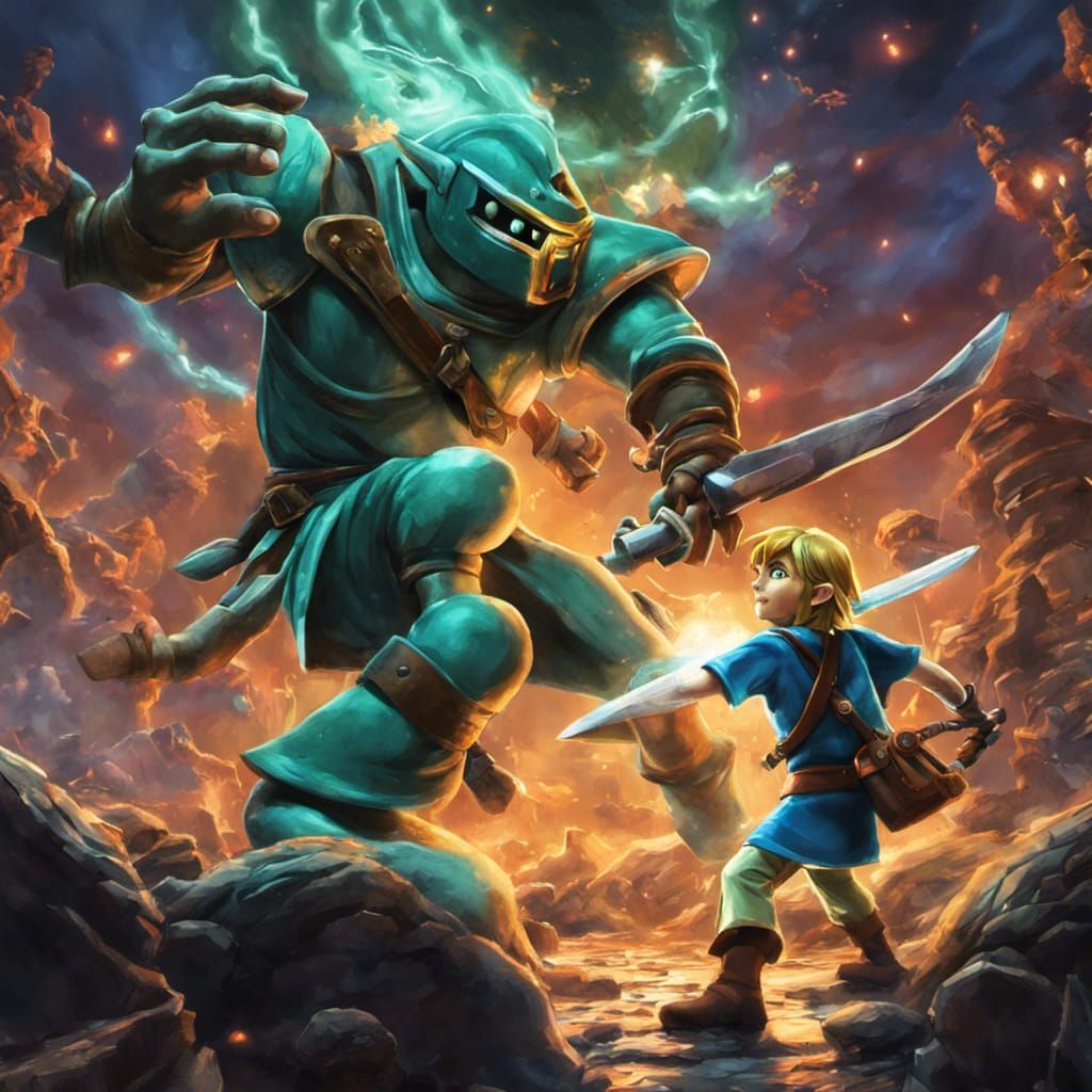 Link vs. Giant Bender: Epic Final Boss Fight