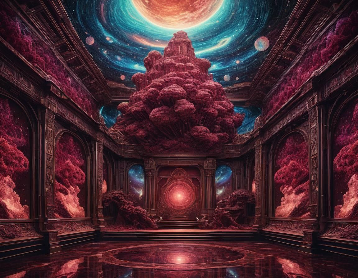 Ethereal King in Art Deco Hypermodern Style