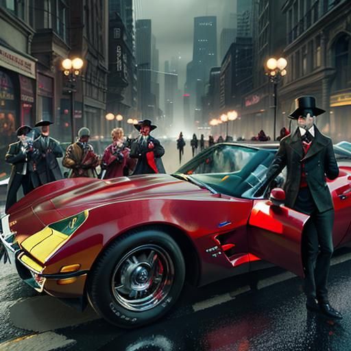 Sherlock Holmes, in a cherry-red Corvette, is tasked with es...