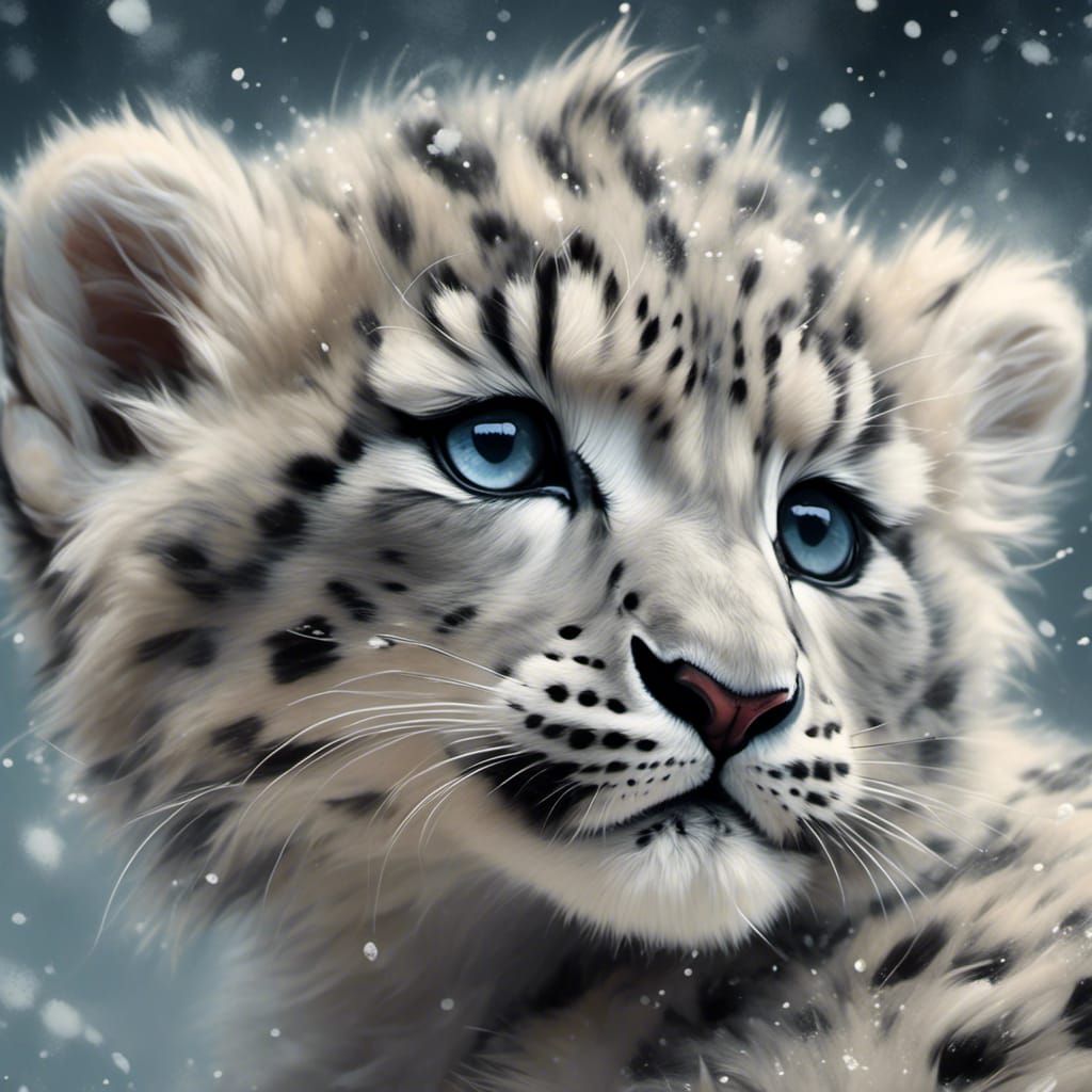 Snow Blizzard Leopard