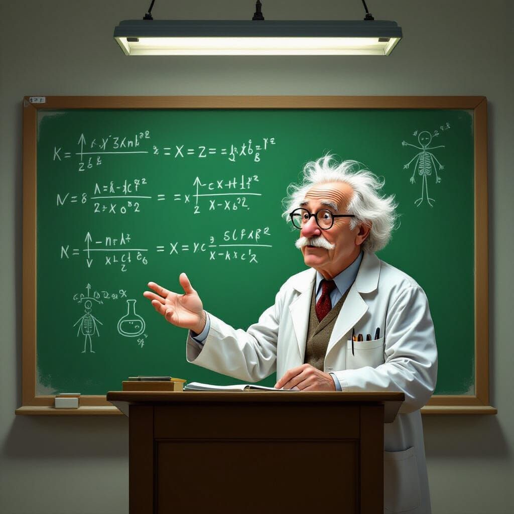 Professor Germstein's Chalkboard Lecture in Illustrative Sty...