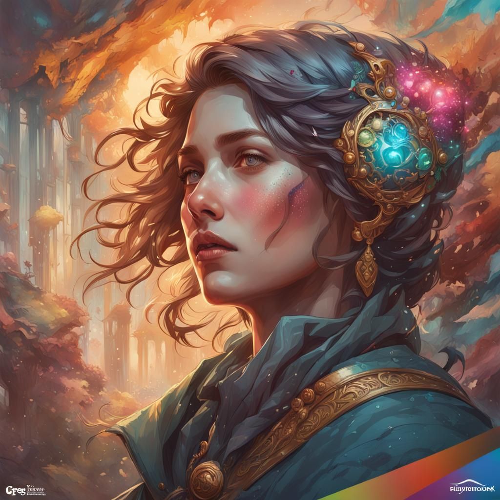 Hyperdetailed Portrait in Dynamic Lighting, Trending Art