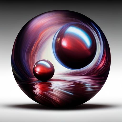Monumental Glass Spheres in Cyberprep Style