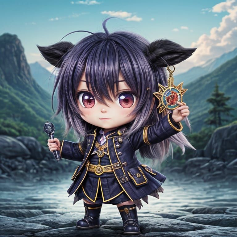 Chibi Yak in Anime Style, 8K