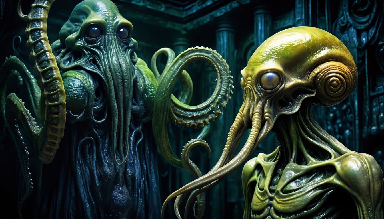 Bio-Mechanical Hybrid in Dystopian Wonderland