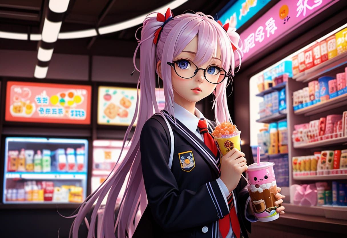 Kawaii Weeaboo Girl in Japanese Snack Haven