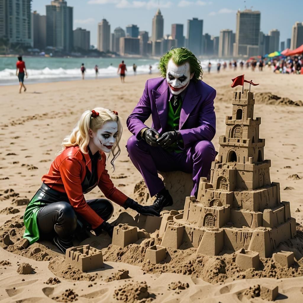 Joker and Harley Quinn's Beach Day