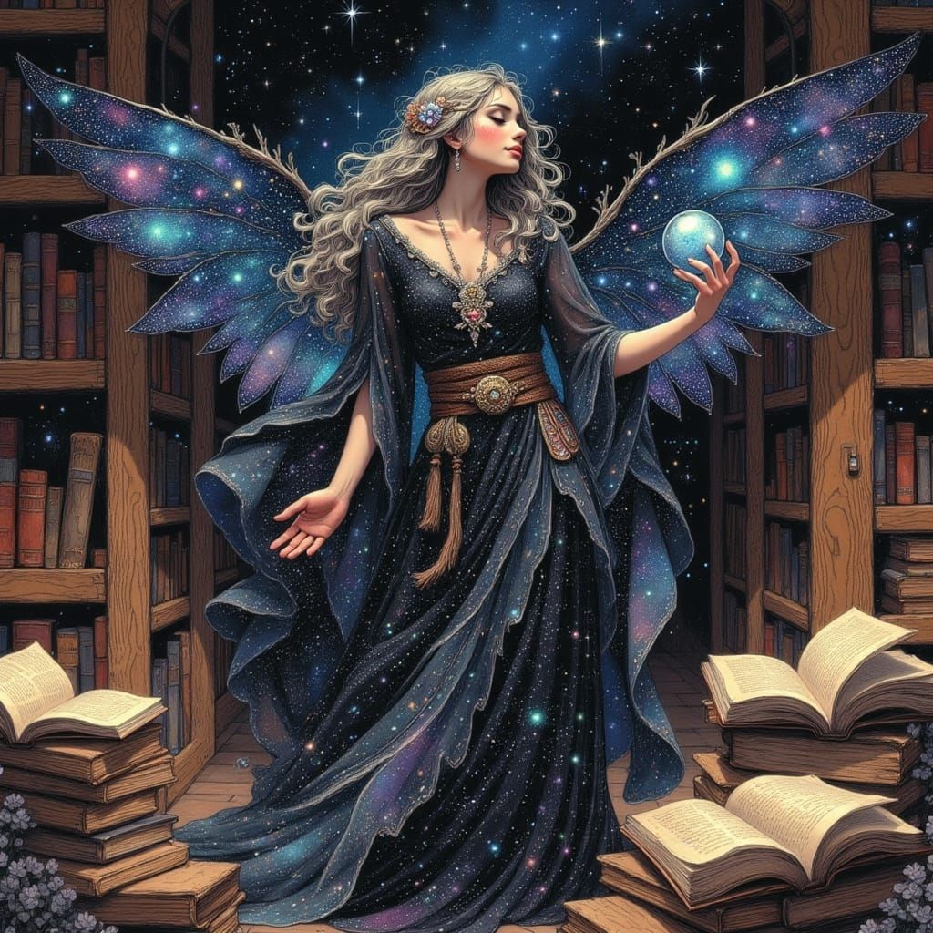 Cosmic Librarian in a Galaxy Library