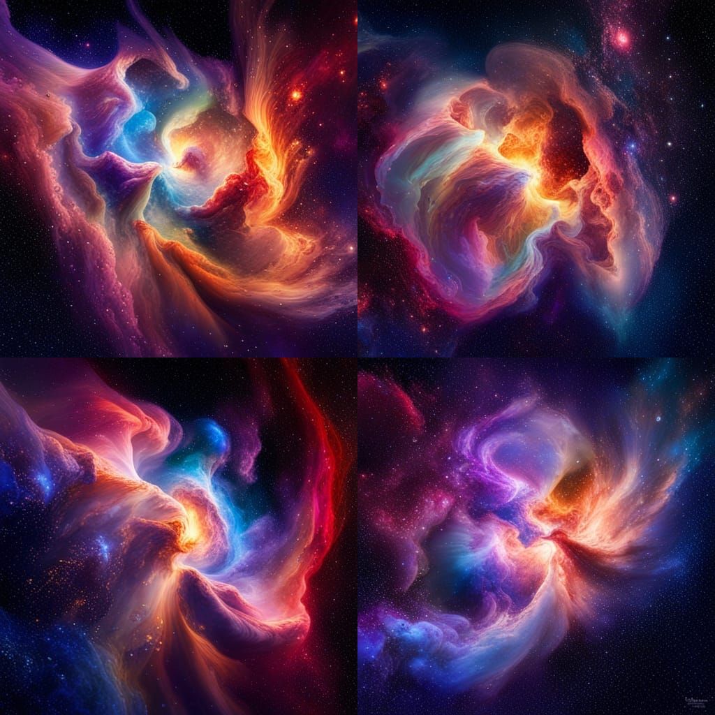 hyperrealistic nebula photography full 4k hd quality by jame...