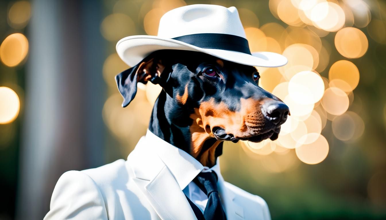 An elegant doberman