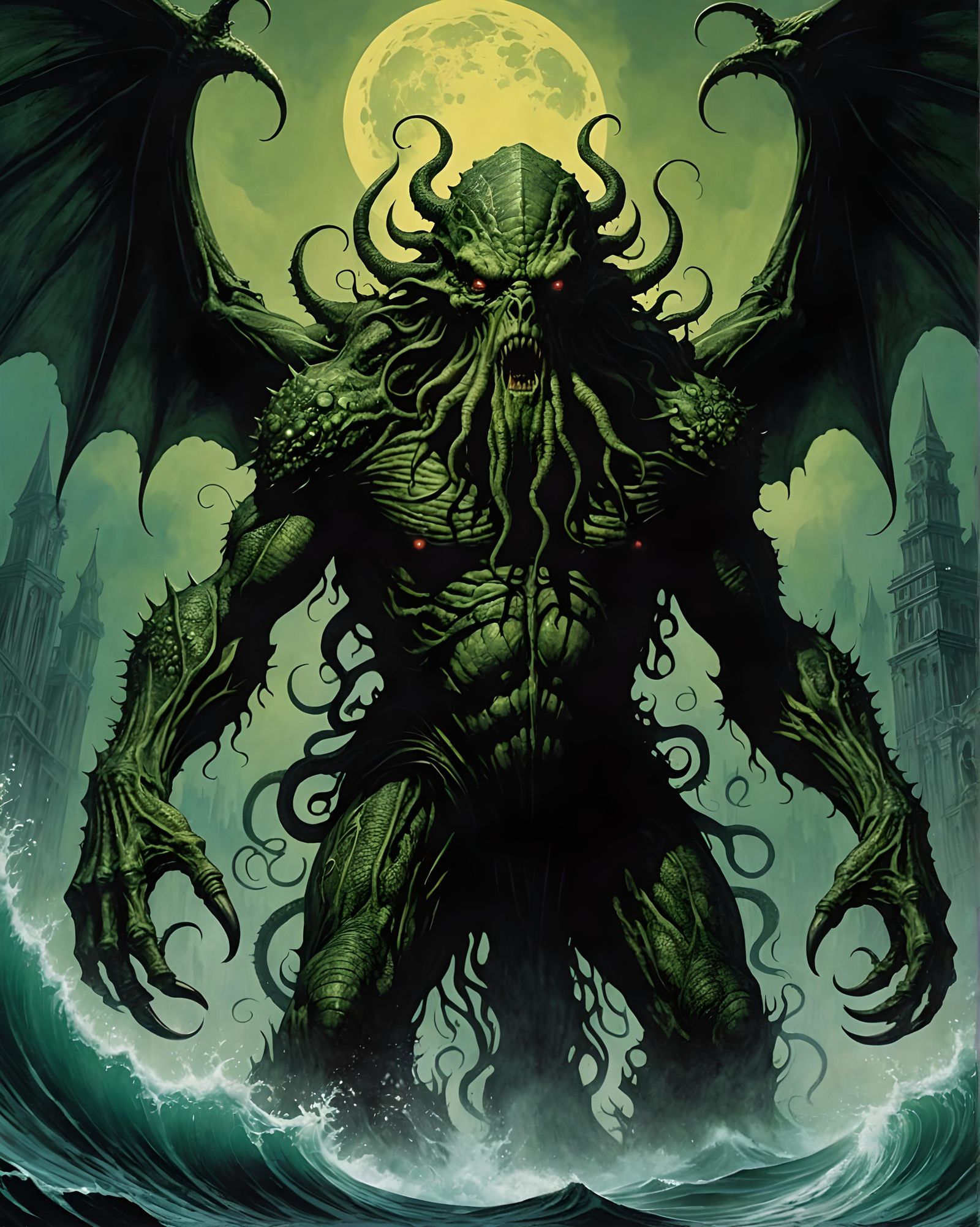 Cthulhu Rises: Detailed Comic Book Art