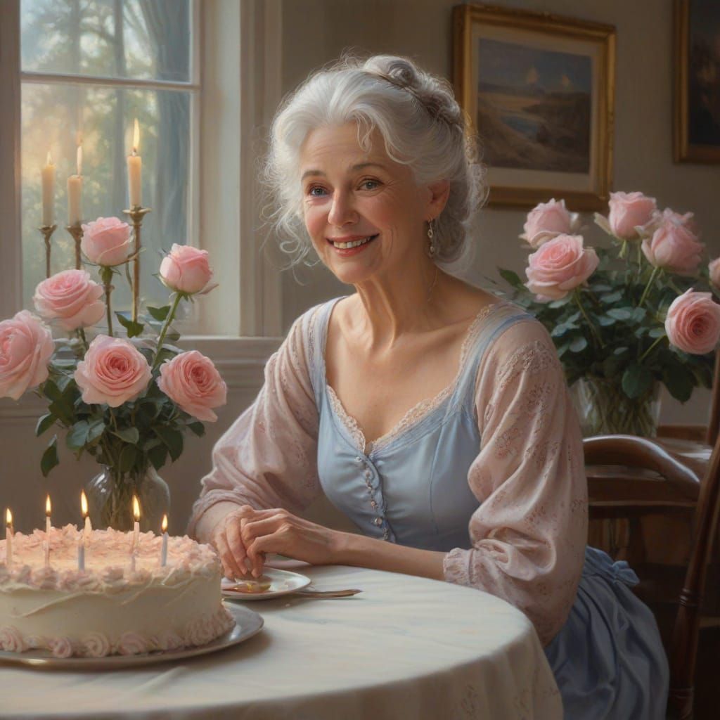 Ethereal Fantasy Portrait in Oil Painting Style