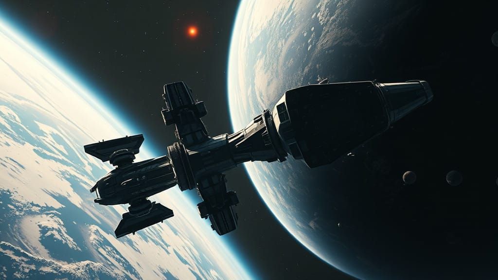 Epic Space Station Collision Ignites Hyperspace