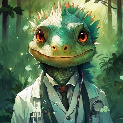 Iguana Doctor Generated by AI