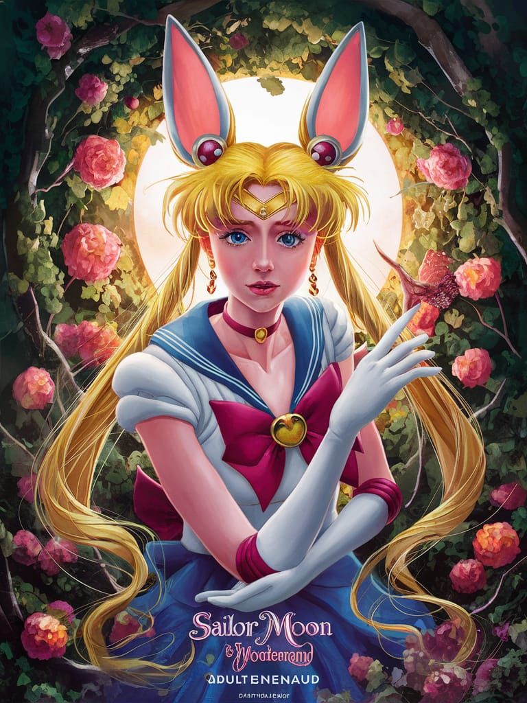 Sailor Moon in Wonderland: Movie Poster Art