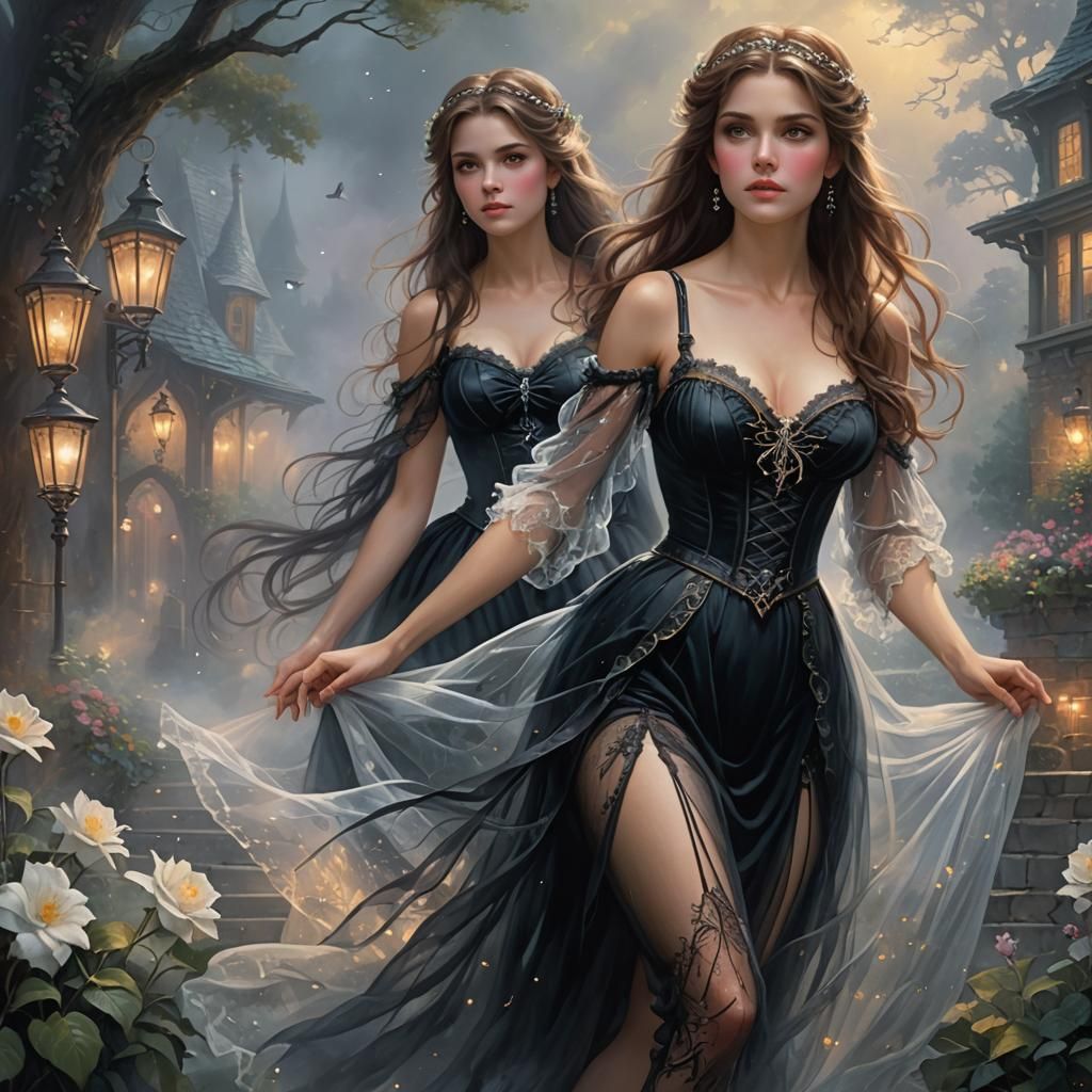 Ethereal Fantasy Woman in Hyperdetailed Style