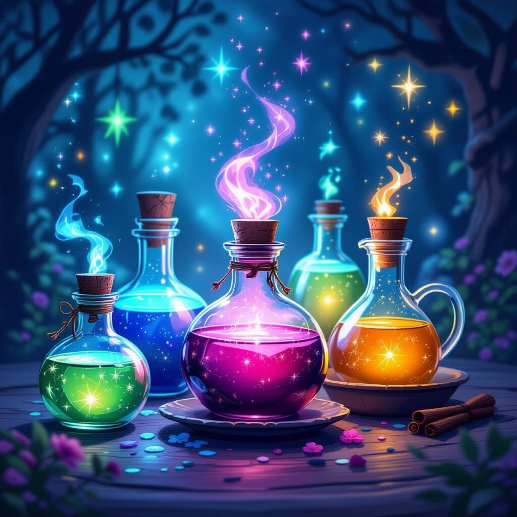 Enchanting Magical Potions Collection