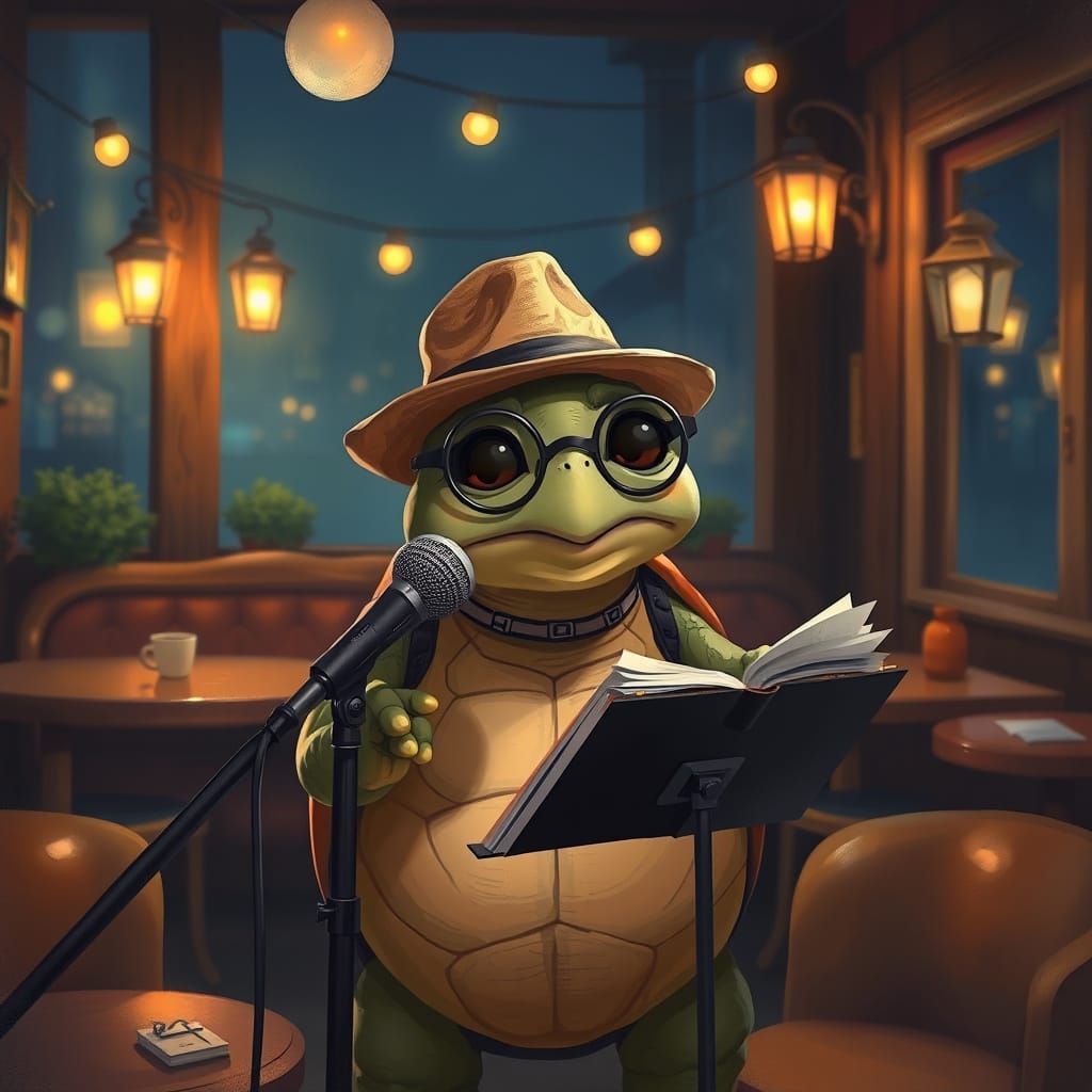 Dr. Shelly's Night Cafe Performance: Digital Painting