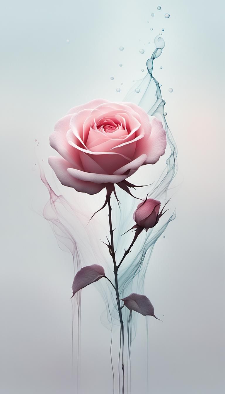 Ethereal Abstract Art in Minimal Surreal Style