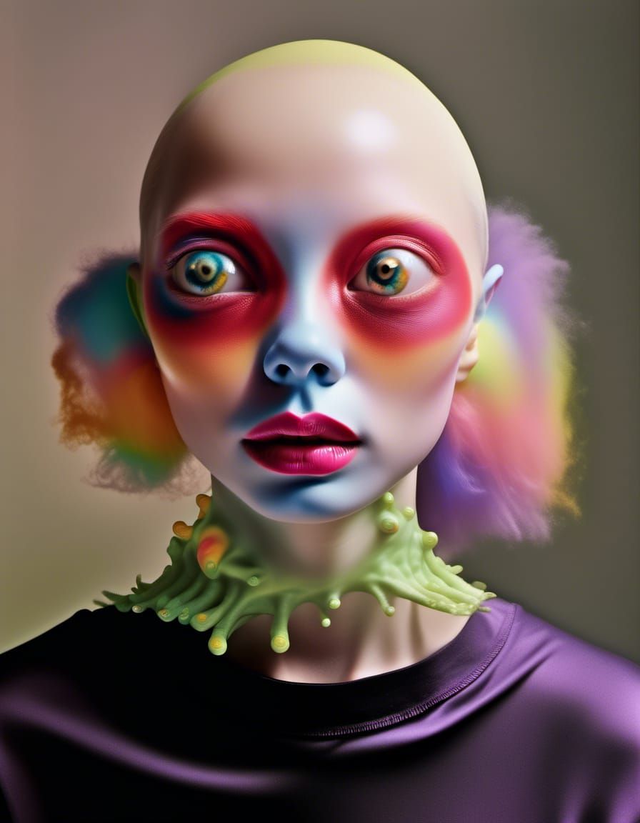 Smiling Aliens and Pets in Hyperrealistic Matte Painting