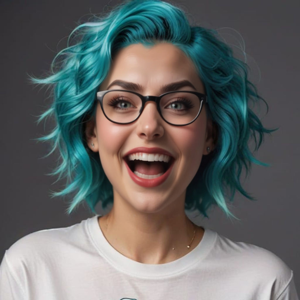 Hyperrealistic Goddess Reacts to Likes with Joy