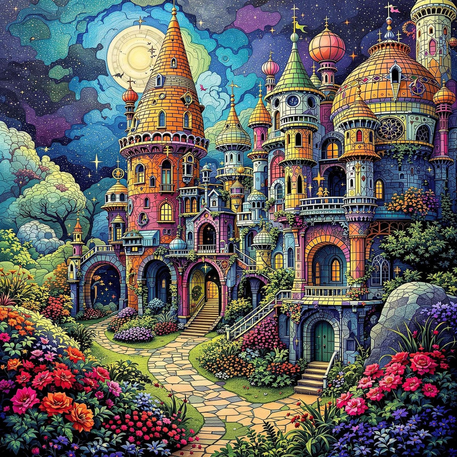 Ireland's Futuristic Fairy Forts in Vibrant Colors