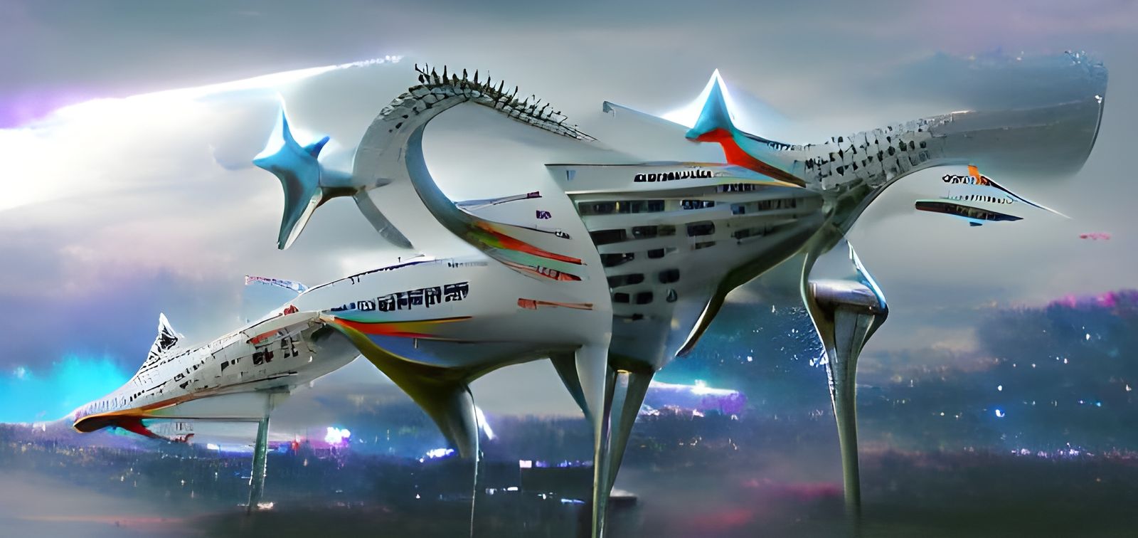 AI Generated Image of a Starship