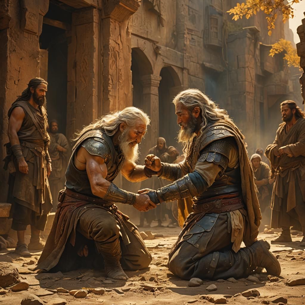 Mighty Warrior Lifts the Humble from the Dust in Ancient Lan...