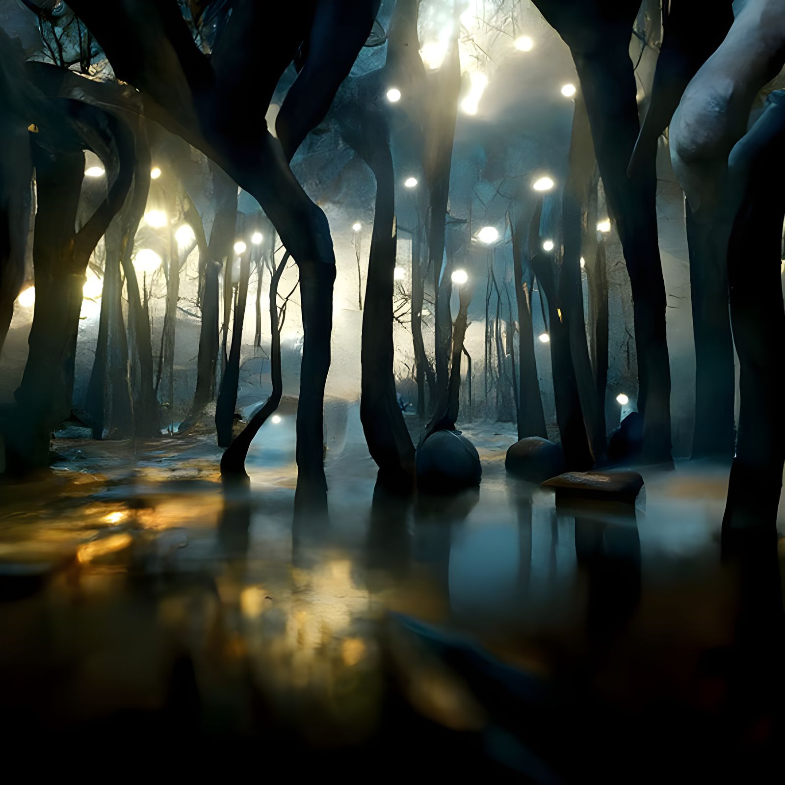 Spooky Forest Digital Art by Peter Mohrbacher