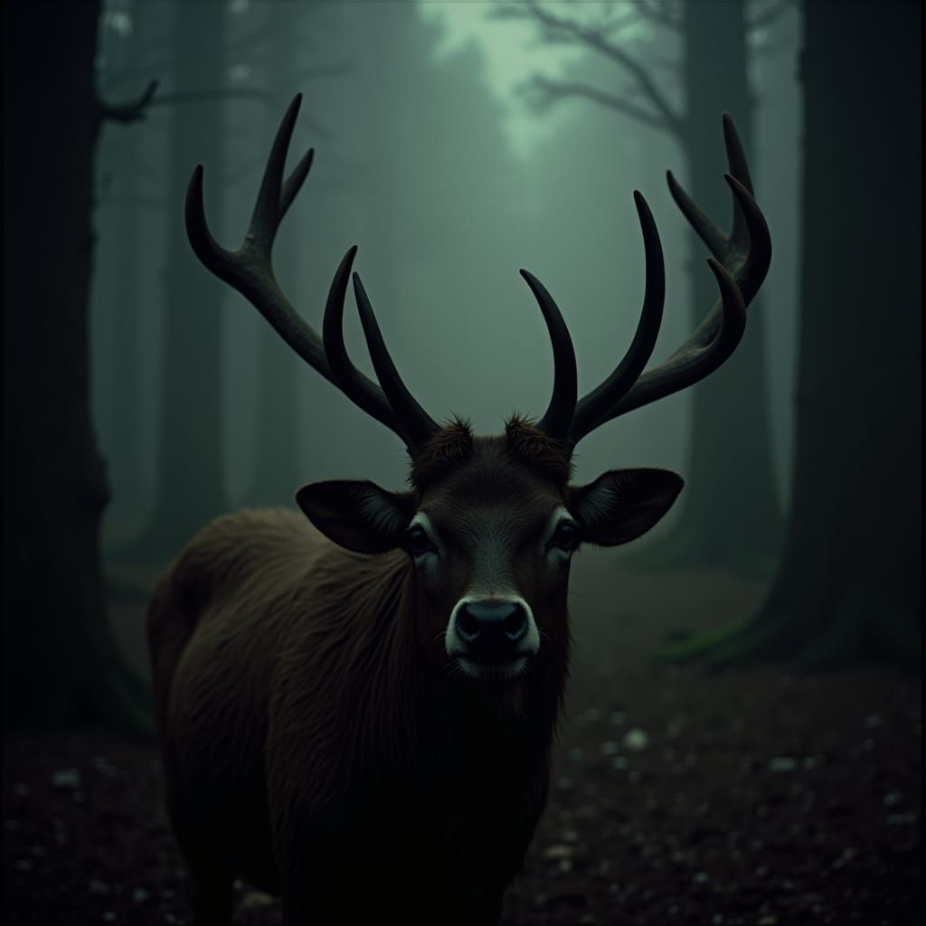 Dramatic Film Still with Atmospheric Lighting