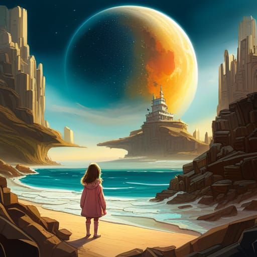 An otherworldly beach