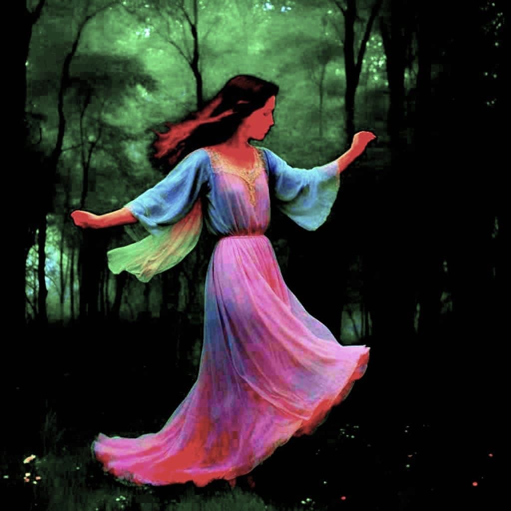 Dancer in the forest