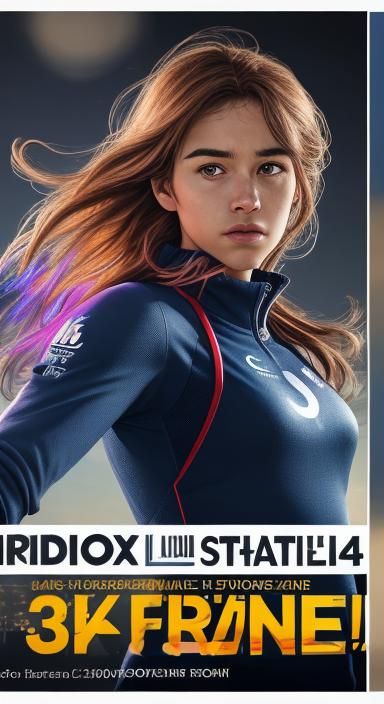France 2024 Olympic Poster in Comic Style