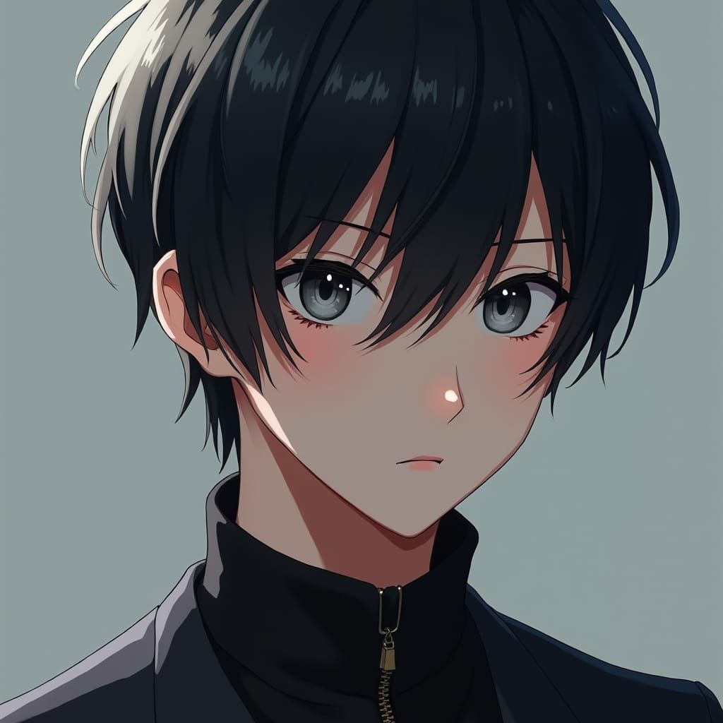 Captivating Androgynous Figure in 3D Anime Art