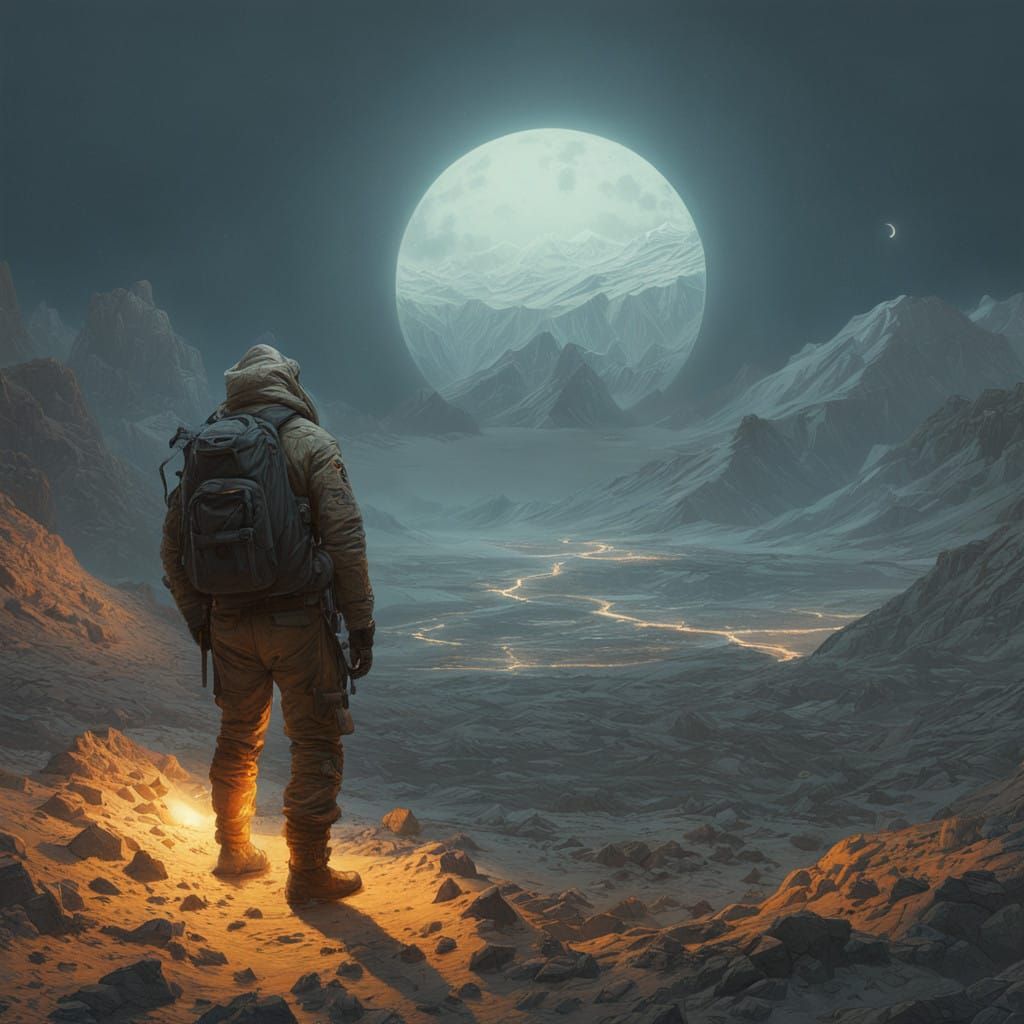 Cosmic Dreamscapes Inspired by Mystical Art