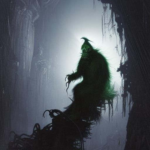 The Grinch: A Horror Illustration