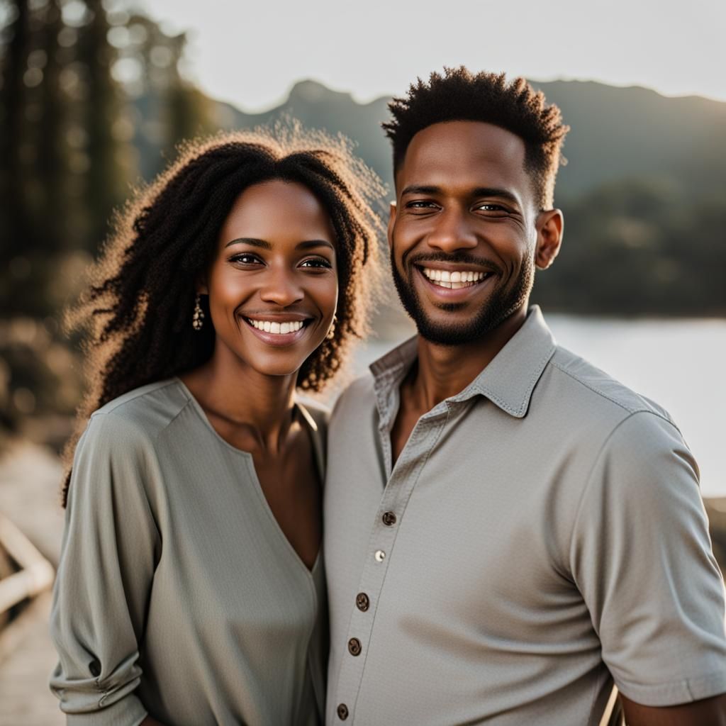 Husband and Wife Sharing a Smile