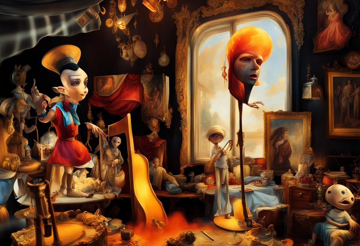 Photorealistic Aliens in Subdued Eldritch Lighting