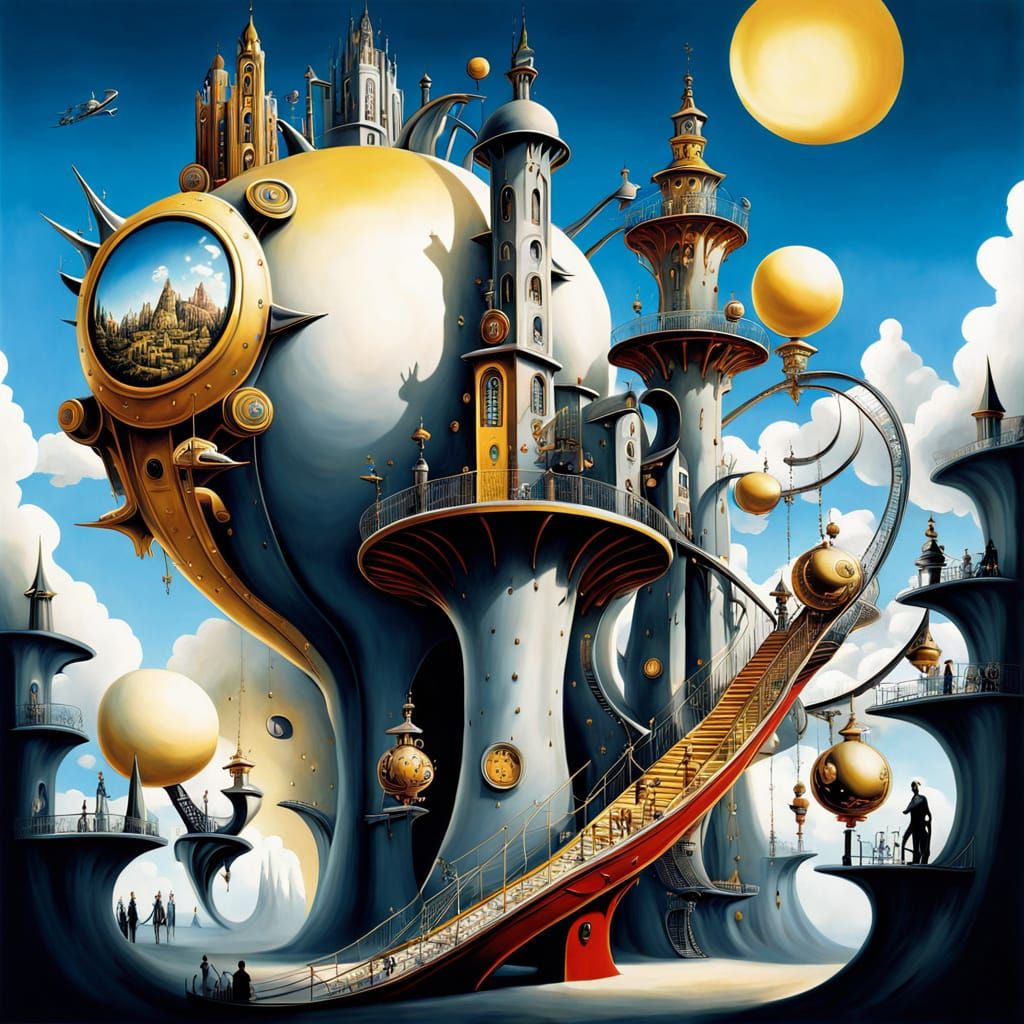 Surreal amusement park