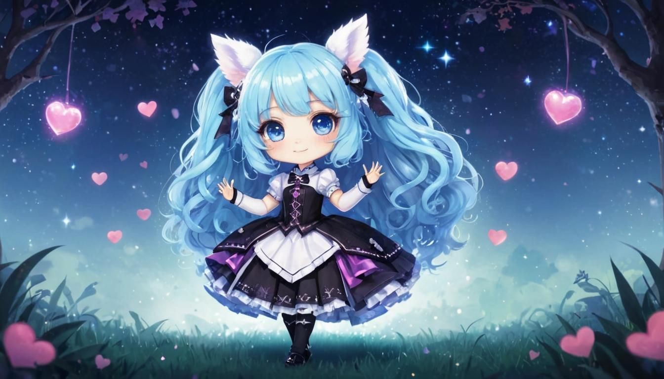 Radiant Ivystarlight: A Shining Chibi Character