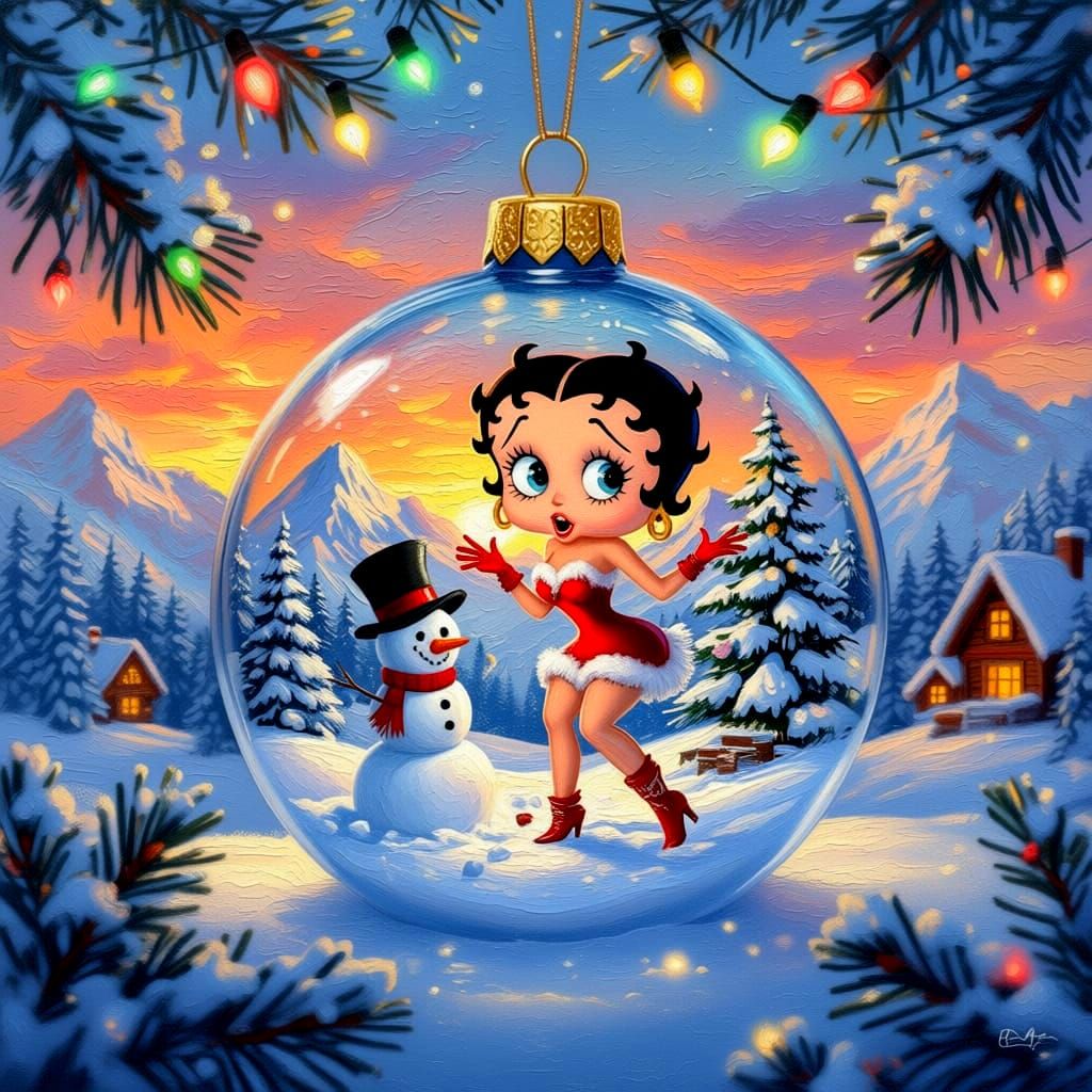 "Betty Boop’s Winter Charm"