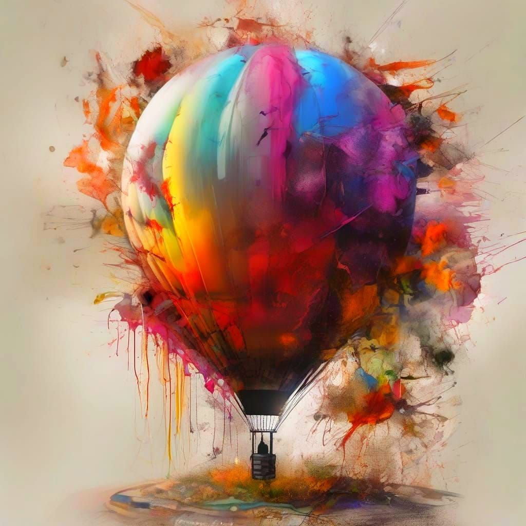 Abstract expression of balloon
