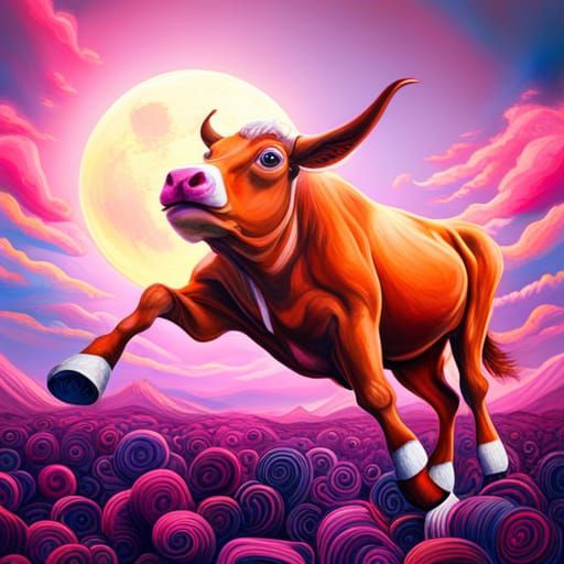 Cow Jumps Over Candy Moon: Graffiti Art